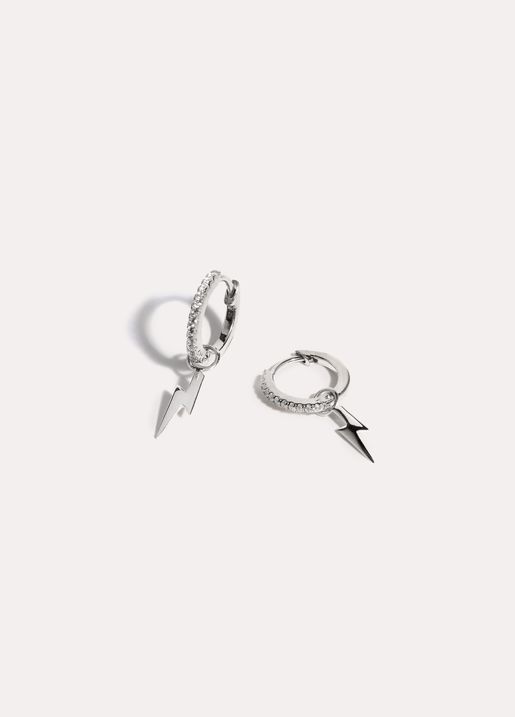 Thora on Calypso Silver Hoops